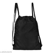 Combo (PACK OF 2) Drawstring Smile Waterproof Trendy College Tuition Backpack for Girls & Boys | Exam Bag for Girls | bag for women | bag for kids | bags for men