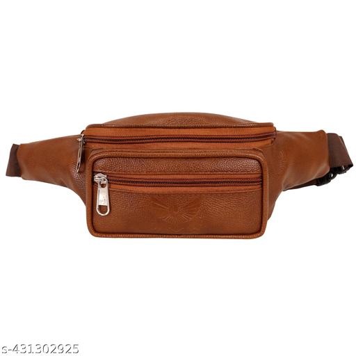 Waist Bag Leather Waist Pack Travel Bag for Money|Belt| Cards| Mobile | Documents | Books and Bills Dairy Pouch Cross Side Bags for Men Women. with Belt Stylish Waist Luggage