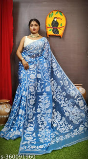 Best Quality Floral Desine Soft Dhakai Jamdani Saree