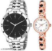 Couple Watches Couple Combo Watches Stainless Steel Couple Watches for lovers Stylish watches for boys watches for girls style watches for lovers watch for boys style watch for girls style Couple watches for lover Analog Watch - For Couple