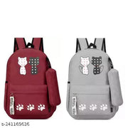 ARK FASHIONS Backpacks For Girls Latest Backpacks For School College Office Travel combo set(pack of 2)