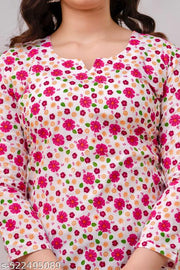 Women’s Short Printed Kurti Pack of 2 Cotton Casual Combo for Women