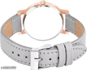 Attractive Flower Design Leather Belt Analog Combo Watches for Womens & Girls