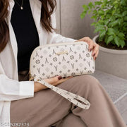SYGA Women's Multi-Function Long Wallet & Spring Shell Bag Set – Stylish Wallet, Coin Purse(White)