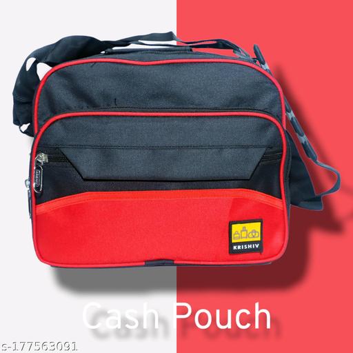 Polyester Unisex Cash Pouch | Money Carrying Multipurpose Travel Pouch Sling Bag Pouch | Handcuffs Cash Pouch | Waist Bags | Daily Usable Cash Pouch