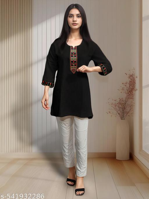 short emb kurti