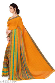 Anand Sarees Printed Georgette Saree with Blouse Piece