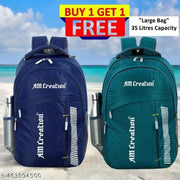 Large Unisex 35L backpack Bag Combo Pack of 2 For Mens/Women for Office/Travelling/Casual usage