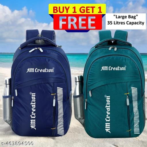 Large Unisex 35L backpack Bag Combo Pack of 2 For Mens/Women for Office/Travelling/Casual usage