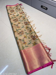 TISSUE KOTA CHECK PRINT SARI