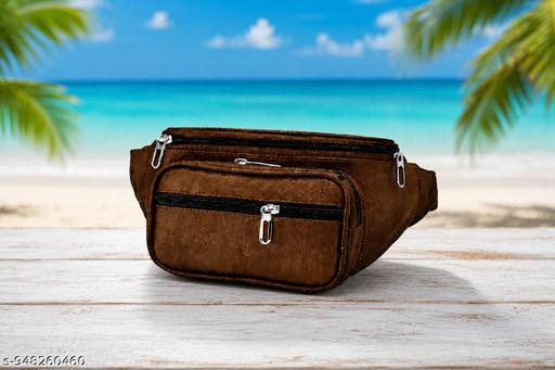 Latest Men Women Leather Waist Pack Travel Bags For MoneyY| Belt| Cards |Mobile| Documents| Kit| Books and Bills Dairy Pouch Cross Side Bag For Men Women .With Belt Stylish Small Luggage Accessories Bag I Waist Bags I Fanny pack.