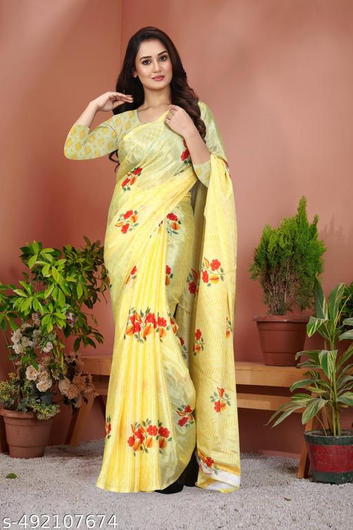 Best Georgette Printe Silk Daily wear Saree