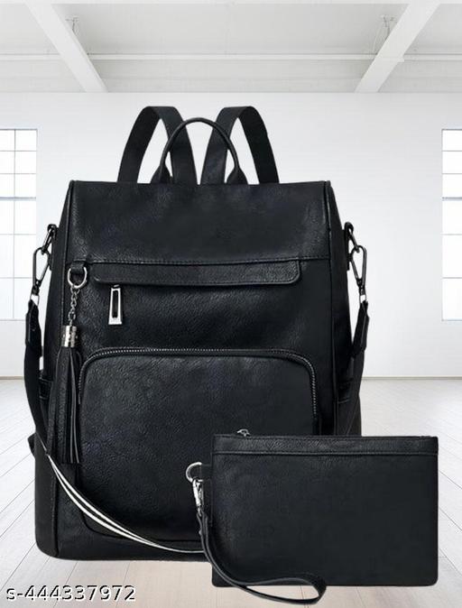 Bohobuzz Backpack Purse for Women Convertible Travel Vintage PU Leather Bag(Backpack,bag,backpack for women women bag fashion,stylish)