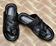 OMA mens casual stylish latest leather SLIPPER SANDAL for men