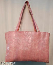 Aesthetic Croc Embossed Spacious Tote Bag For With Zip Closure Shoulder Bag For Ofiice