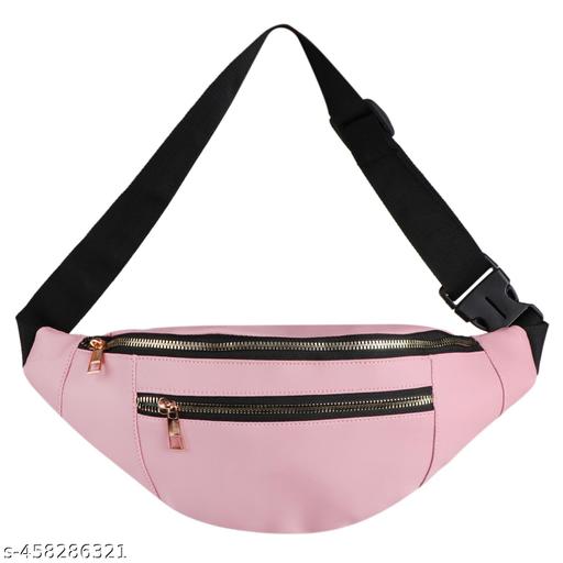 Nice Purse Classic Chest Crossbody Fanny Pack | Waist Pouch | Bum Bags (W.B-008-Pink) Waist bag  (Pink)