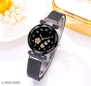 Women Magnet Belt watch with Necklace Chain Pendent for Women and Girls….freee