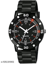BEST QUALITY BEST PRICE Classy Analogue Black Dial Tranding Pu Belt Watches For Men Boys