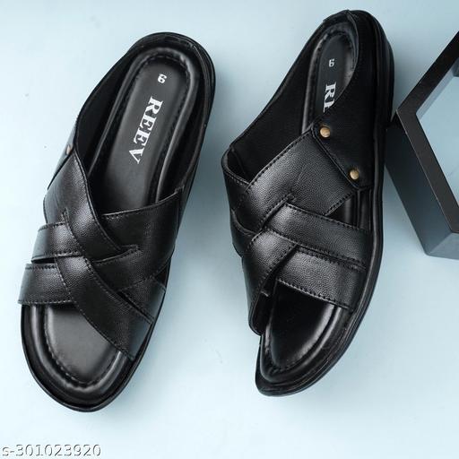 REEV MEN BLACK BROWN SANDAL SLIPPER FOR MEN