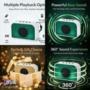 DPM Wireless Karaoke Bluetooth Speaker with Handheld Mic Deep Sound Audio System for Entertainment