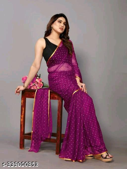 Latest Chiffon sari