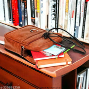 SNEKLE BYET Stylish Professional Casual Synthetic Leather Unisex Bag/Shoulder Bag for Men/Travel Bag/Cross Body Bag/Office Business Bag/Messenger Bag/Stylish Sling Bag for Men & Women