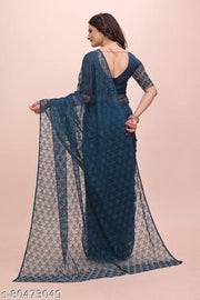 French Net Saree with super clour