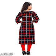 Polyster/Crepe fabric-Women Crepe Fabric Printed Straight Kurti, Extra plus Size -S,M,L,XL,XXL,2XL,XXXL,3XL,4XL,5XL,6XL,7XL,8XL ( New Arrival New Design Fashionable Kurti )