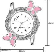 TRENDING BUTTERFLY DIAMOND GIRLS WOMEN BEAUTIFUL ANALOG WATCH COMBO |  Trendy Butterfly Diamond dial Latest Collection Women's & Girl's