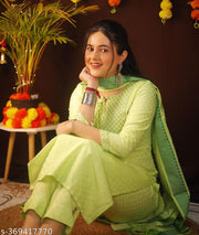 embroidered cotton kurti pant dupatta set||embroidered cotton kurta pant dupatta set||women kurti set||cotton kurti pant set||festive wear kurti set