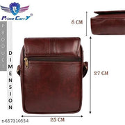 Messenger Sling Bag for Men | Synthetic Leather Executive Crossbody Bag | Travel Sling Bag, Adjustable Shoulder Strap