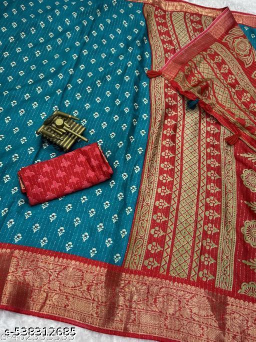 DOLA SILK SAREE BEST  BORDER  FLOWER DESIGN SAREE