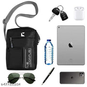 Crossbody Bag with Zipper Pockets