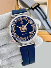 Date Function  Magnet Strap Analog Watch for Men & Boys Silver_26000k
