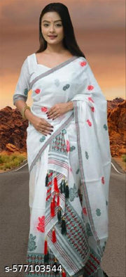 AC COTTON MEKHELA SADOR JURA MEKHLA CHADOR ASSAMESE