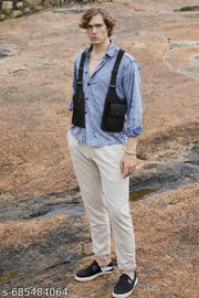 Tactical Crossbody Shoulder Holster Bag Unisex Chest Harness Sling Bag easy Adjustable Crossbody bag vintage look for india (Black , White, Brown)