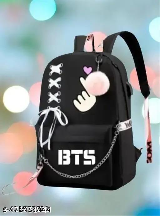 BTS SCHOOL BAGS FOR GIRL | BACKPACKS BACKPACK FOR WOMEN PRINTED BTS BAG