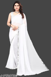 NEW FENCY GEORGETTE CUT WORK SAREE