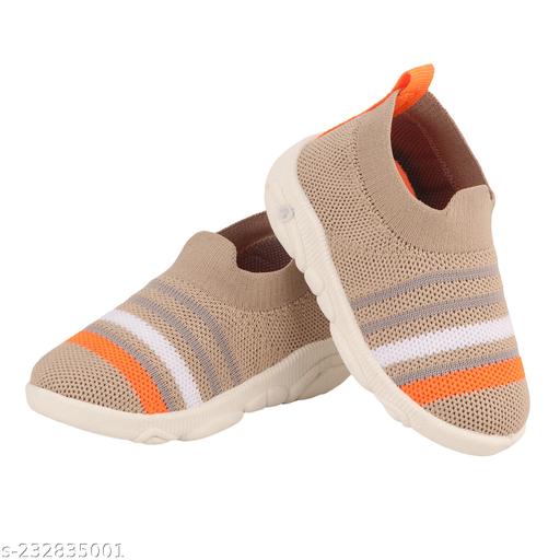 Rotation GLORY-4 Kids Mesh Slip-On Shoes – Beige, Lightweight & Breathable
