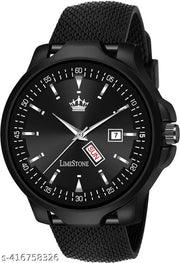 Day and Date Functioning Leather Strap Quartz Analog Watch for Boys/Men  - Best Gift Item for Boys/Men