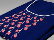 Festive Cotton Kurti / Kurta (Navy) by Sehrish Store