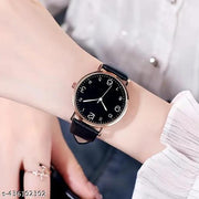 High Quality Round Dial Fancy Leather Belt Women Analog Watch(Pack of 2)