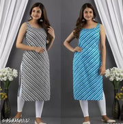 Polyster/Crepe fabric-Kurti On Lowest Price,Latest Design,Office Wear Kurta For Women, Kurti For Women,Kurti, Kurti For Girls, Regular Wear Kurti For Women,  Casual kurti (Pack of 3)