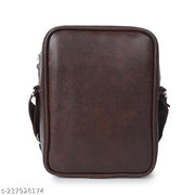 Trendy/Daily use/Classic College/Office BROWN Leather Sling Bag For Girls/Women/Boys/Mens