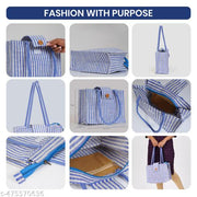 Stylish jute handbag for women |shopping and travel bag with mobile pouch and 2 zipper lock