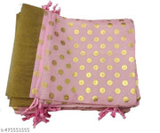 3A FEATURETAIL 13Cm X 18Cm 10pc Pink Color Golden Polka Dot Small Drawstring Bags Pouches Potli For Gift, Jewelry, Dryfruits & Candy