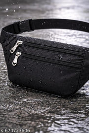 Premium Unisex Black Waist Bag