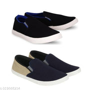 Pack of 2-2s combo shoes for men| black red-blue black- t blue combo shoes in color| comfortable and walking shoes for men