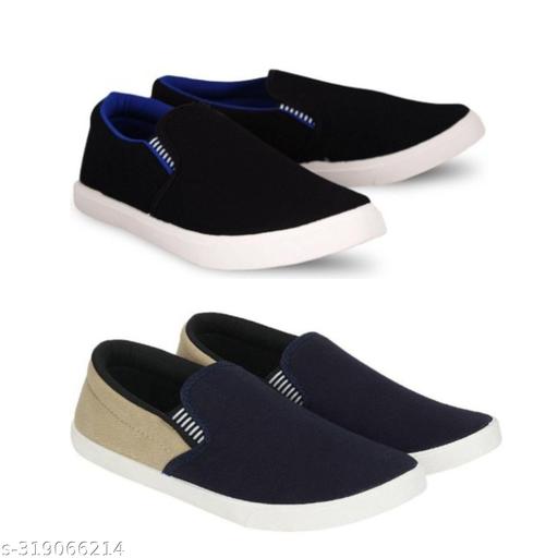 Pack of 2-2s combo shoes for men| black red-blue black- t blue combo shoes in color| comfortable and walking shoes for men