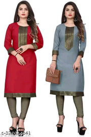 2 pic combo kurti cotton lace pattan
